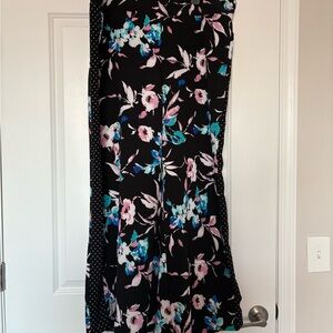 Flower pants with polka dot side panel from
Lane Bryant